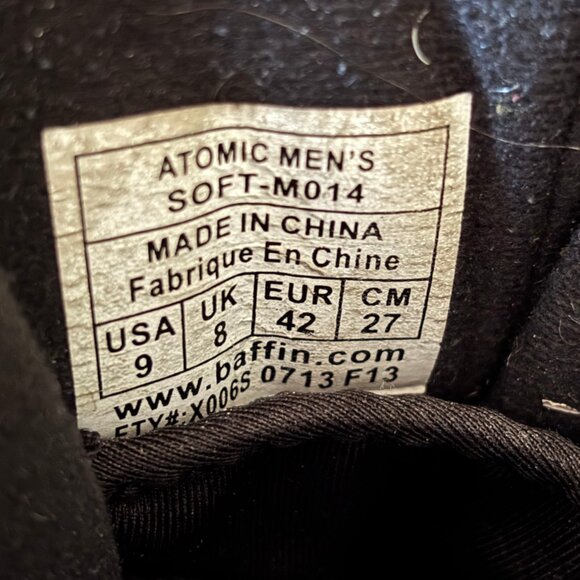 Baffin Polar‎ Proven Atomic Soft Shell MO14 Winter Sport Snow Boots Men\'s sz 9 main image 3
